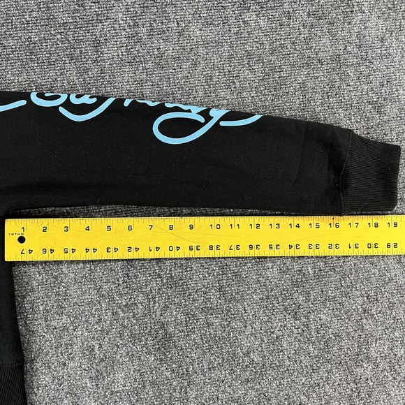 Ed Hardy Hoodie Womens Medium Black Cropped Floral Phoenix Tattoo Full Zip - Picture 14 of 15